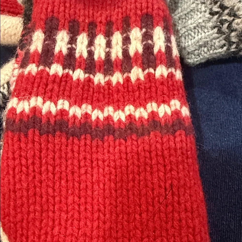 Handmade Knit Sweater Mittens
